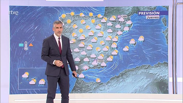 Posibles chubascos y tormentas fuertes en el mediterráneo