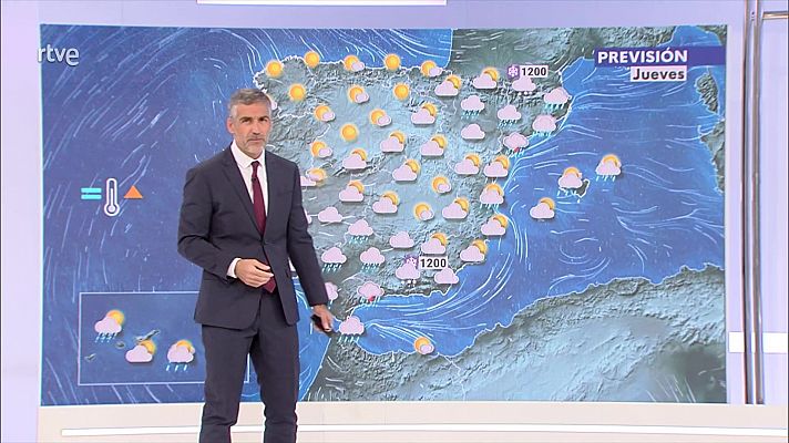 El tiempo - Posibles chubascos y tormentas fuertes en el mediterráneo