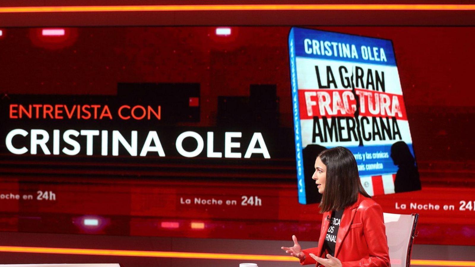 Cristina Olea presenta 'La Gran Fractura Americana' - La noche en 24h | Ver