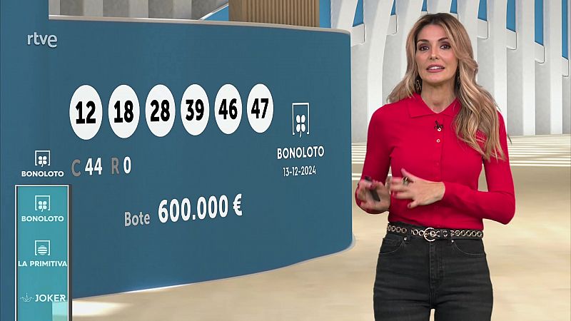 Sorteo de la Bonoloto y Euromillones del 13/12/2024 - ver ahora