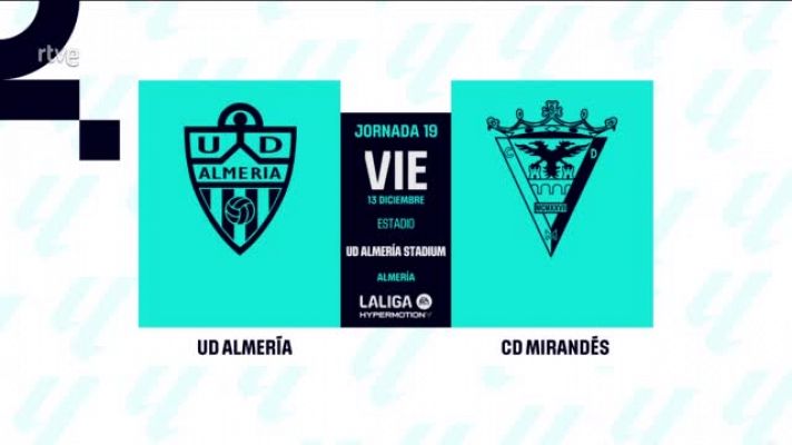 Almería - Mirandés: resumen del partido de la 19ª jornada de Liga | Segunda