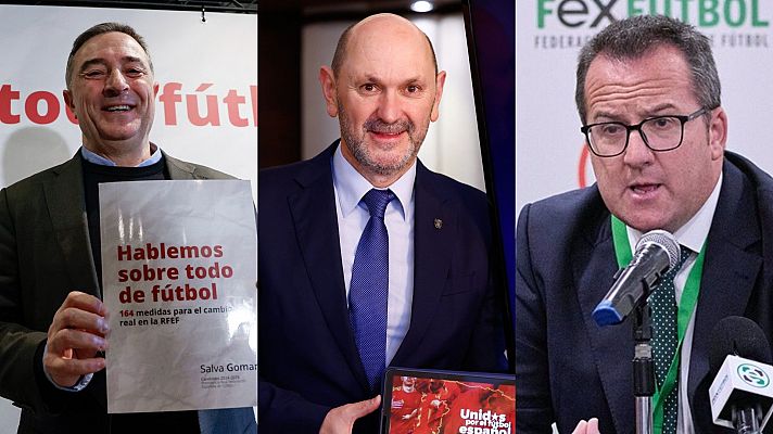 Gomar, Louzán y Merchán se juegan la presidencia de la RFEF