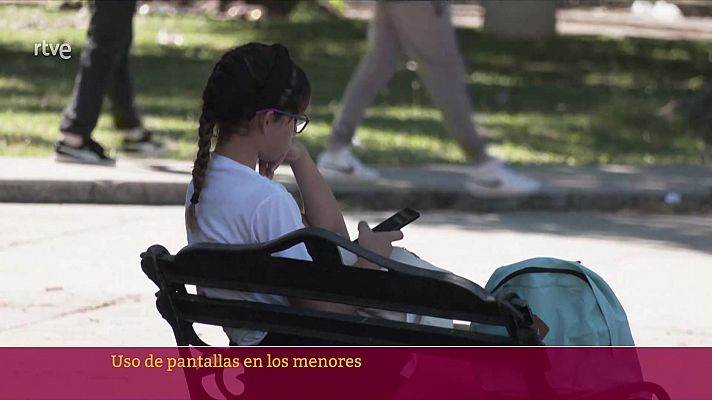 Uso de pantallas en los menores