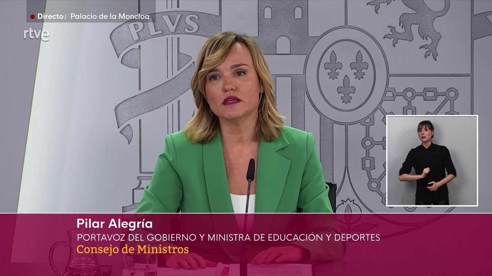 Pilar Alegría, sobre Louzán: "Es difícil de entender que una persona que está condenada por prevaricación asuma la presidencia de la RFEF"