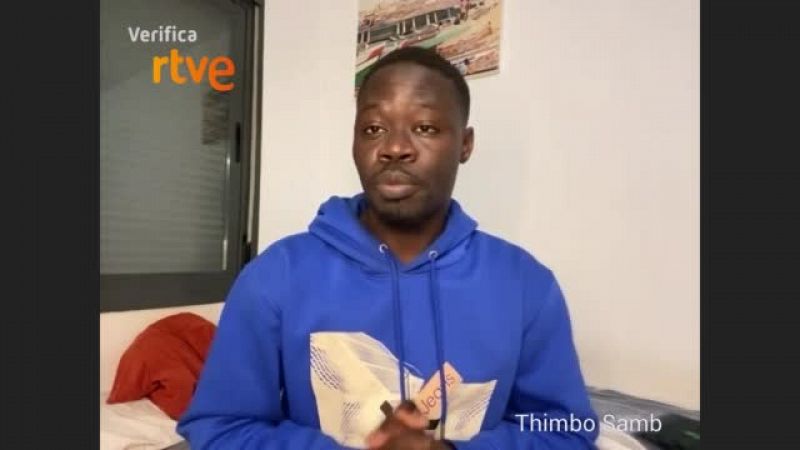 Entrevista de VerificaRTVE a Thimbo Samb