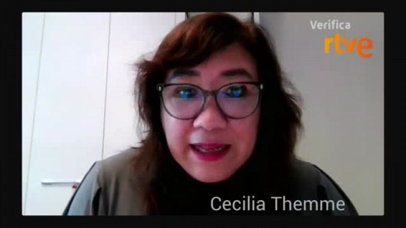 Entrevista de VerificaRTVE a Cecilia Themme