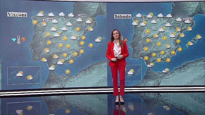 El tiempo - Concentraciones significativas de calima en Canarias. Precipitaciones localmente fuertes en Galicia