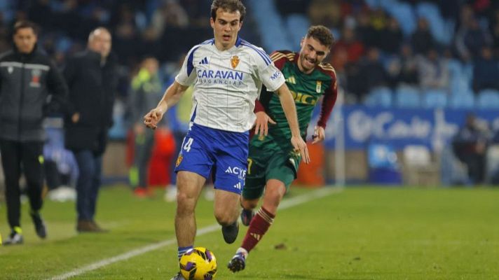 Zaragoza - Oviedo: resumen del partido de la 19ª jornada