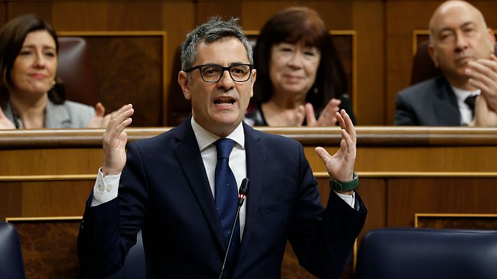 Especiales informativos - Bolaños acusa al PP de estar "pervirtiendo" la acusación popular y de "ser mero palmero de la ultraderecha"