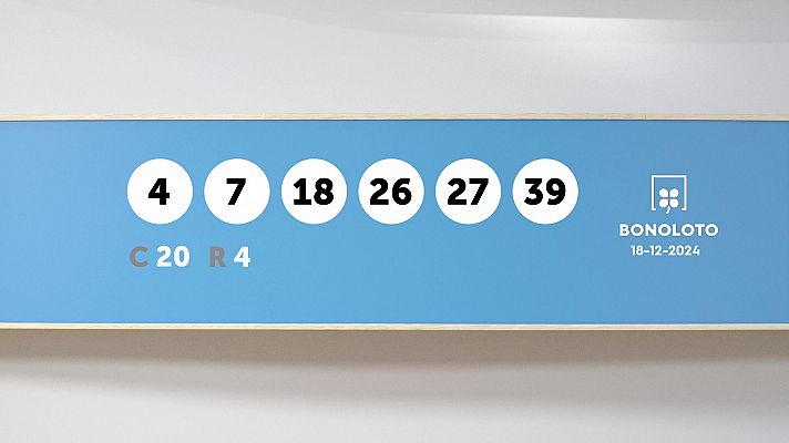 SELAE - Sorteo de la Lotería Bonoloto del 18/12/2024