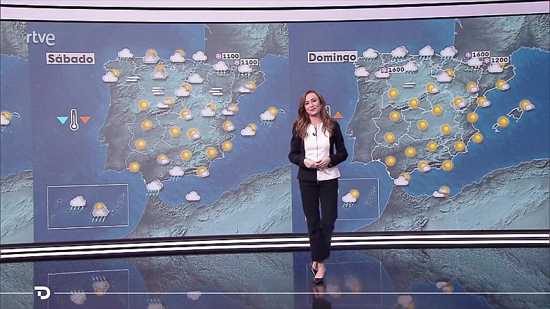 Precipitaciones localmente fuertes y persistentes en el oeste de Galicia - ver ahora