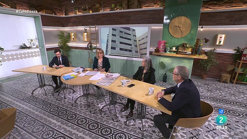 Gemma Nierga entrevista la presidenta dels Comuns. El periodista presenta 'Cocina de aqu para gente de hoy'. I parlem del rgim sancionador