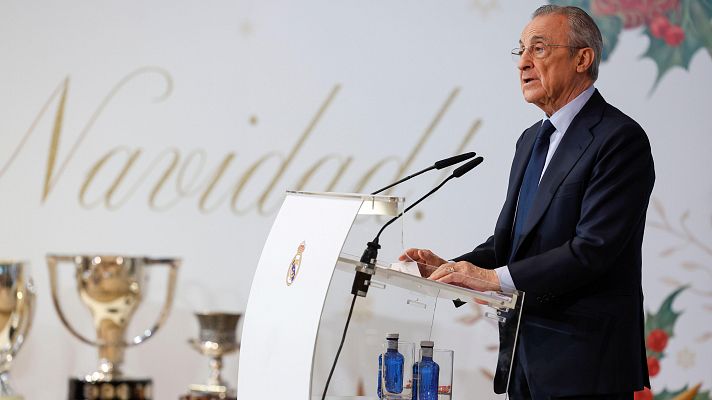 Telediario 1 - Florentino Pérez, en la comida de Navidad: “Estamos viviendo una de las etapas importantes de nuestra historia”