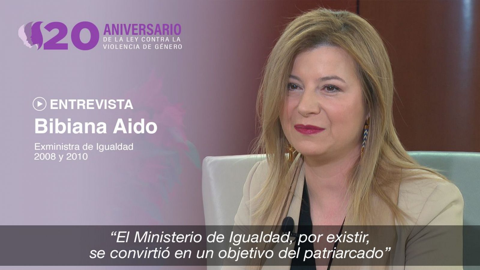 Entrevista | Bibiana Aído, exministra de Igualdad entre 2008 y 2012