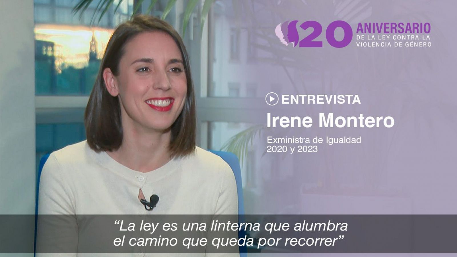 Irene Montero, exministra de Igualdad: "La ley es una linterna que alumbra el camino por recorrer"