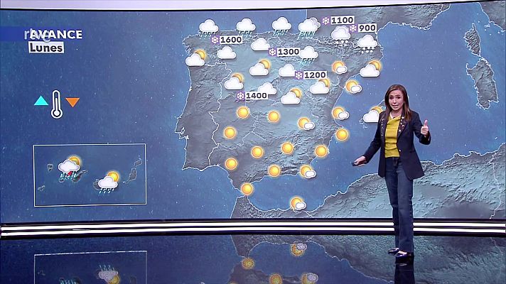 Nevadas con posibles acumulados significativos en Pirineos y Cantábrica occidental