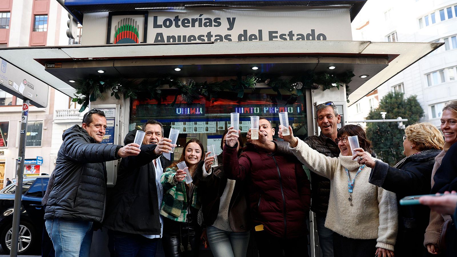 Los ocho quintos premios de la Lotería de Navidad