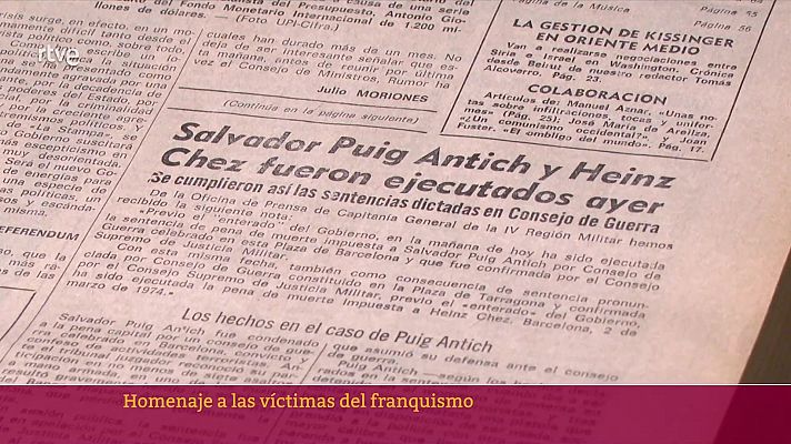 Homenaje a las víctimas del franquismo