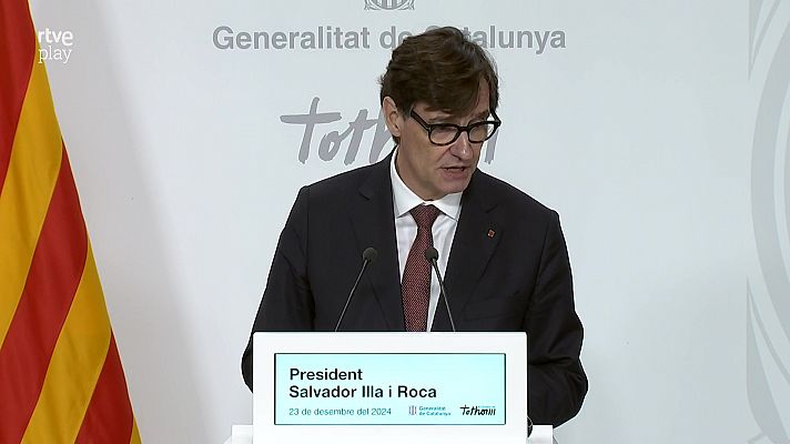 L'Informatiu - Compareixença de Salvador Illa per fer balanç del 2024