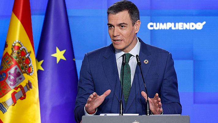 Telediario 1 - Sánchez abre de nuevo la puerta a reunirse con Puigdemont en su balance del año
