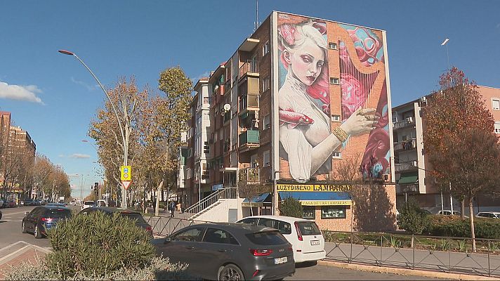 Telediario 1 - Fuenlabrada, una ciudad-museo con 30 murales entre sus calles