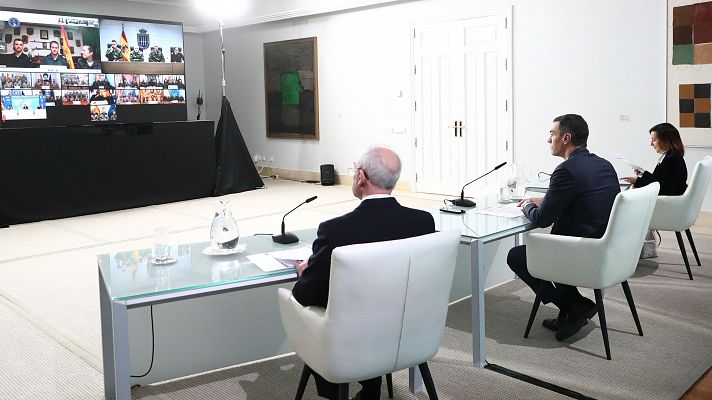 Informativo 24h - Sánchez felicita la Navidad a las tropas españolas desplegadas en el exterior