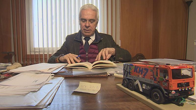 Jos Luis Criado, notario y copiloto en el Dakar
