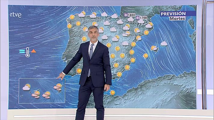 El tiempo - Vientos intensos en el tercio nordeste peninsular y norte de Baleares