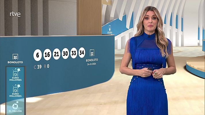 Loterías - Sorteo de la Bonoloto y Euromillones del 24/12/2024