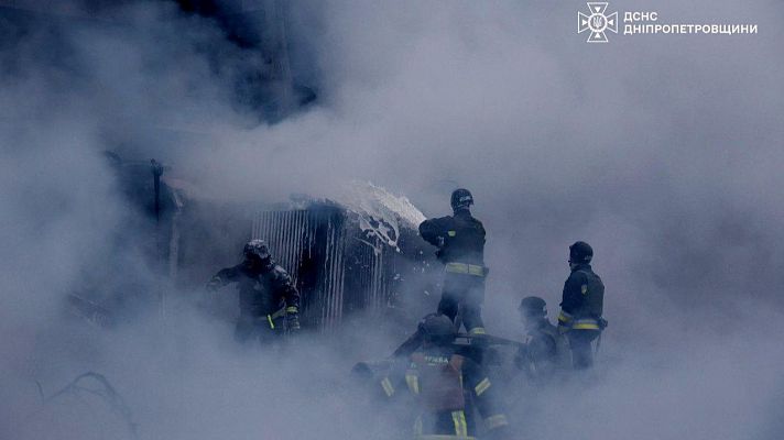 Telediario 1 - Rusia lanza 70 misiles contra el sistema energético ucraniano