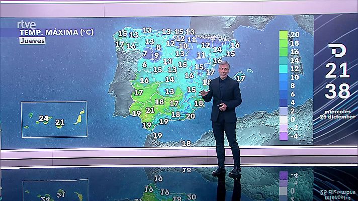 Probabilidad de chubascos y tormentas en Canarias