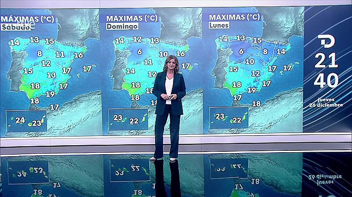 El tiempo - Tormenta localmente fuerte en las islas Canarias montañosas