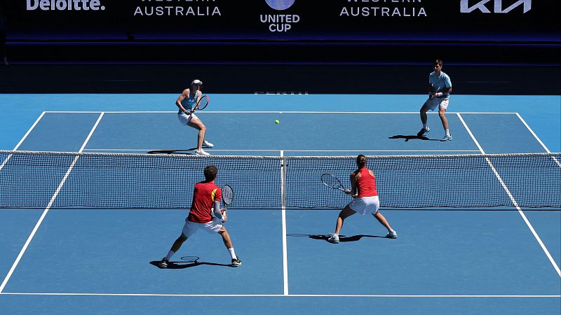 Tenis - United Cup. 1 ronda: Kazajistn - Espaa. Dobles mixtos - ver ahora