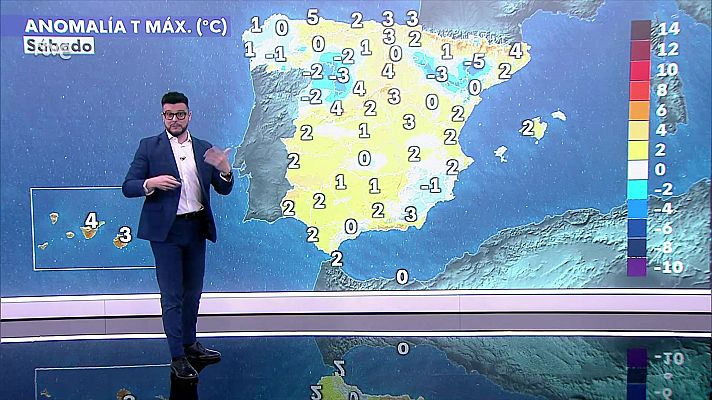 El tiempo - Intervalos de levante fuerte en el Estrecho y Alborán
