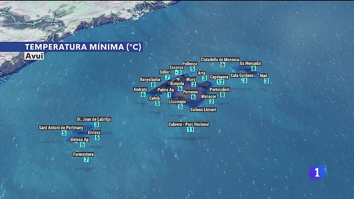 El temps a les Illes Balears - 30/12/24