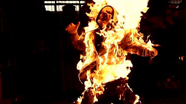 Telediario 1 - Pasamos un día con los dobles de acción de las estrellas del cine