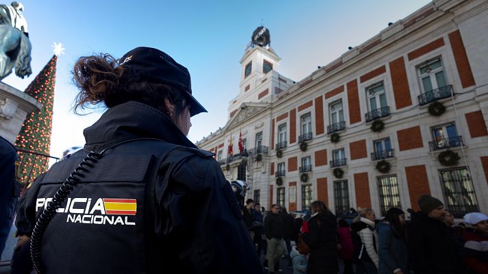 Más de mil agentes, controles y drones en Sol para garantizar la seguridad en Nochevieja