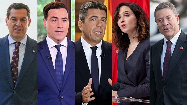 Telediario 1 - La dana marca la mayoría de los discursos de fin de año de los presidentes autonómicos