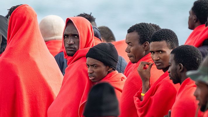 Telediario 1 - Más de 40.000 migrantes han llegado a Canarias este 2024, una cifra récord