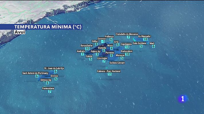 El temps a les Illes Balears - 02/01/25
