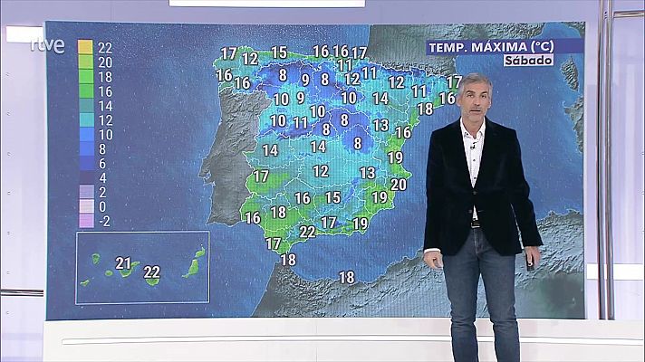 El tiempo - Precipitaciones persistentes y localmente fuertes con acumulados significativos en el litoral atlántico gallego