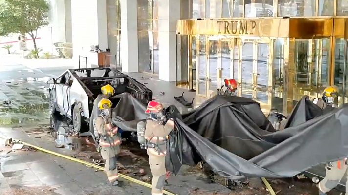 El FBI descarta que la explosión de un Tesla en Las Vegas y el atropello múltiple en Nueva Orleans estén conectados