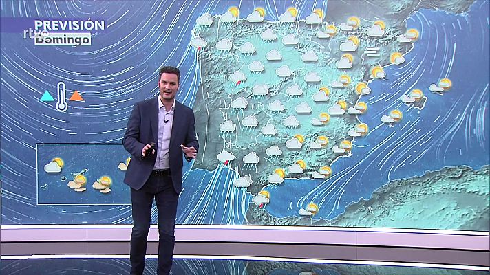 El tiempo - Viento con intervalos fuertes y/o rachas muy fuertes en los litorales de Galicia y en zonas expuestas del noroeste y de la Cantábrica