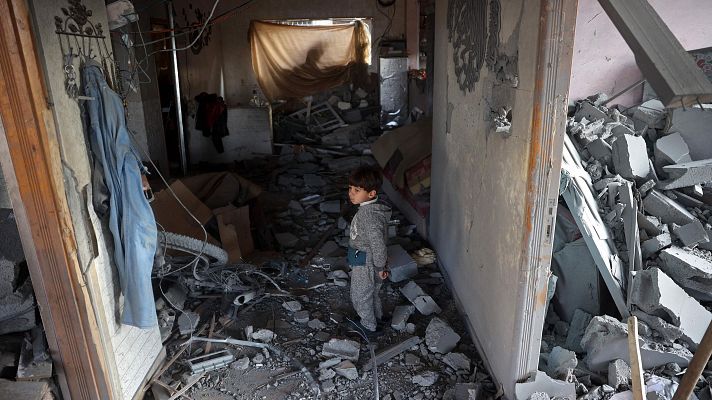 Telediario 1 - Varios niños mueren de hipotermia en Gaza en el último mes