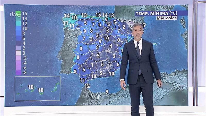 Precipitaciones con probabilidad de ser persistentes en Galicia. Nieblas en la meseta Sur y Madrid - ver ahora