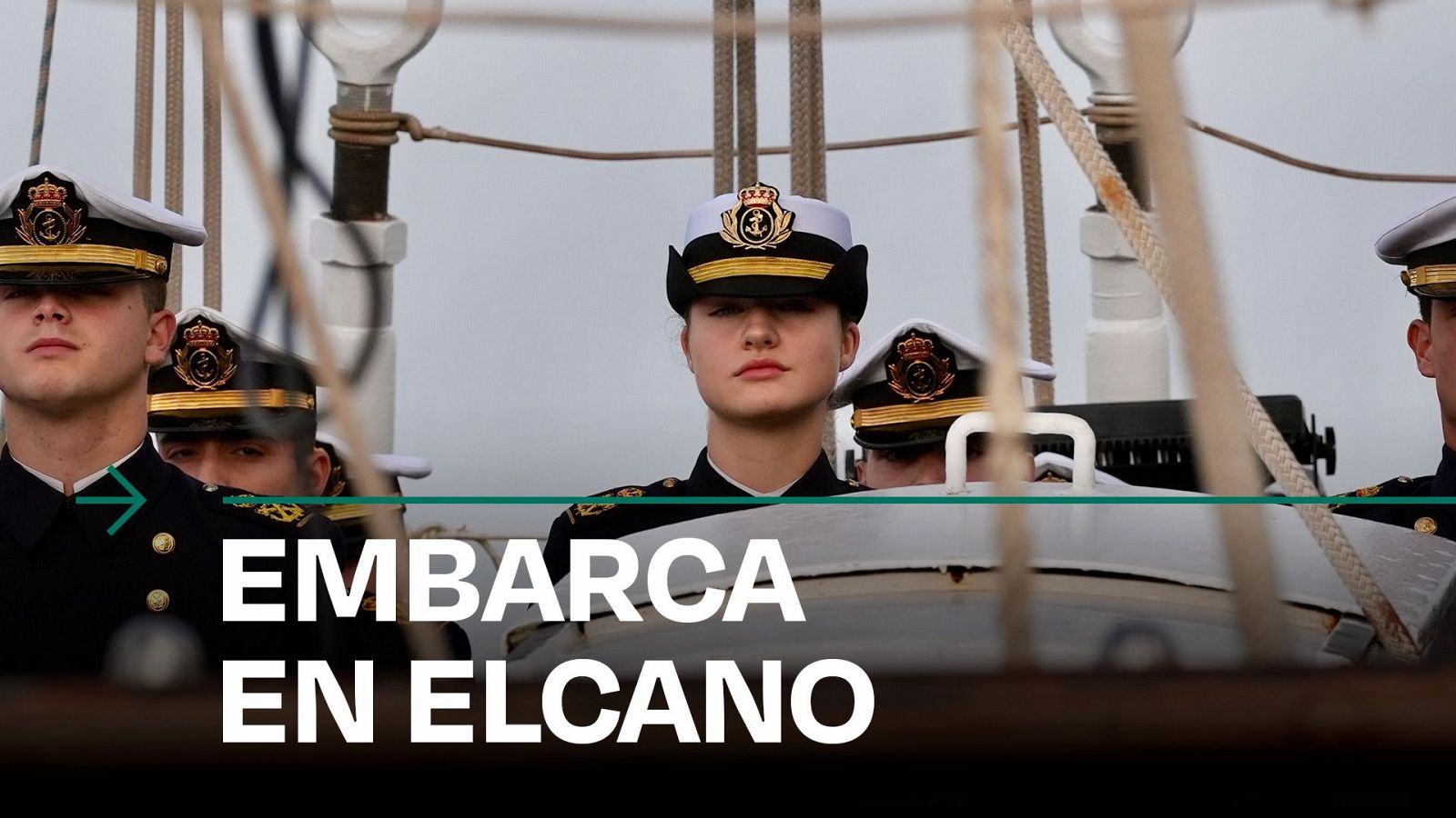 La princesa Leonor se embarca en el Juan Sebastián de Elcano