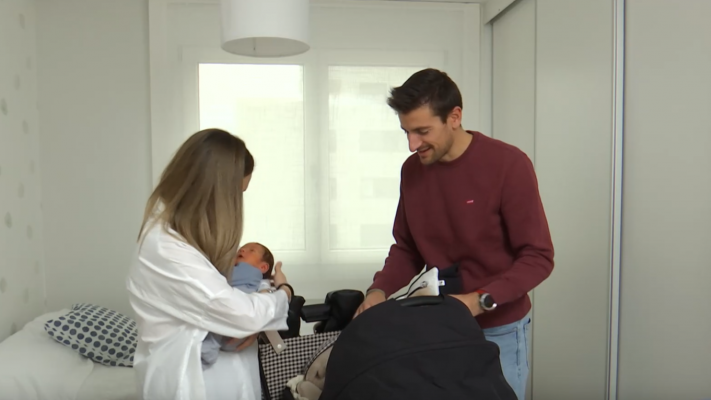 Telediario 2 - Cuatro días esperando un nacimiento: Ander se convierte en el primer bebé del año en Soria