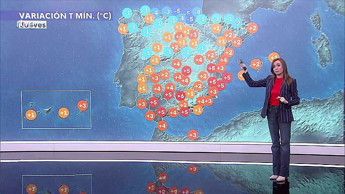 Las temperaturas aumentarán en la mayor parte de la Península y Baleares