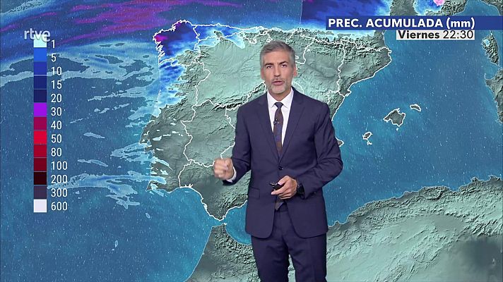 Precipitaciones persistentes en el entorno del golfo de Cádiz y Estrecho