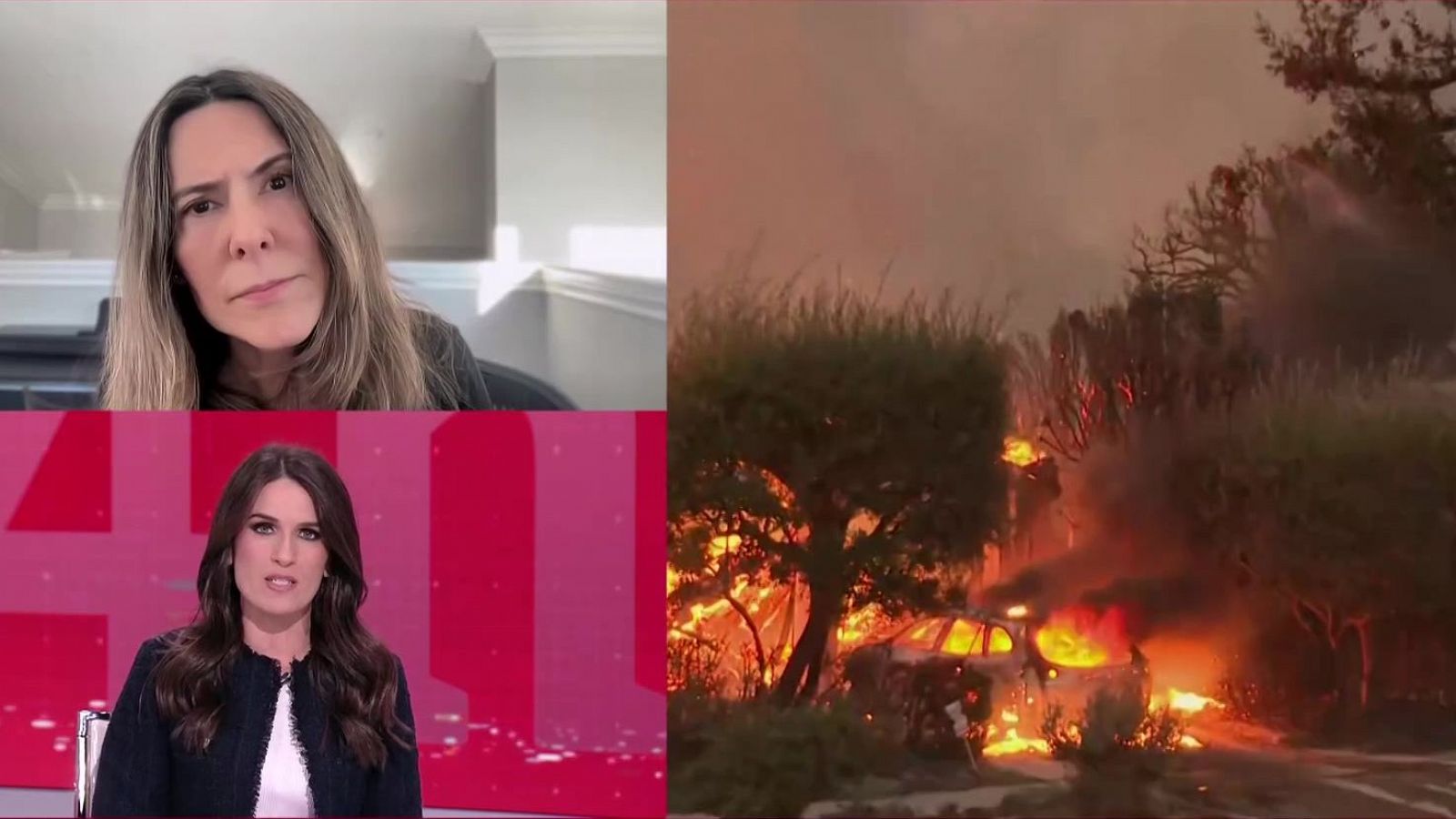 Silvia Olmedo, española afectada por los incendios en Los Ángeles